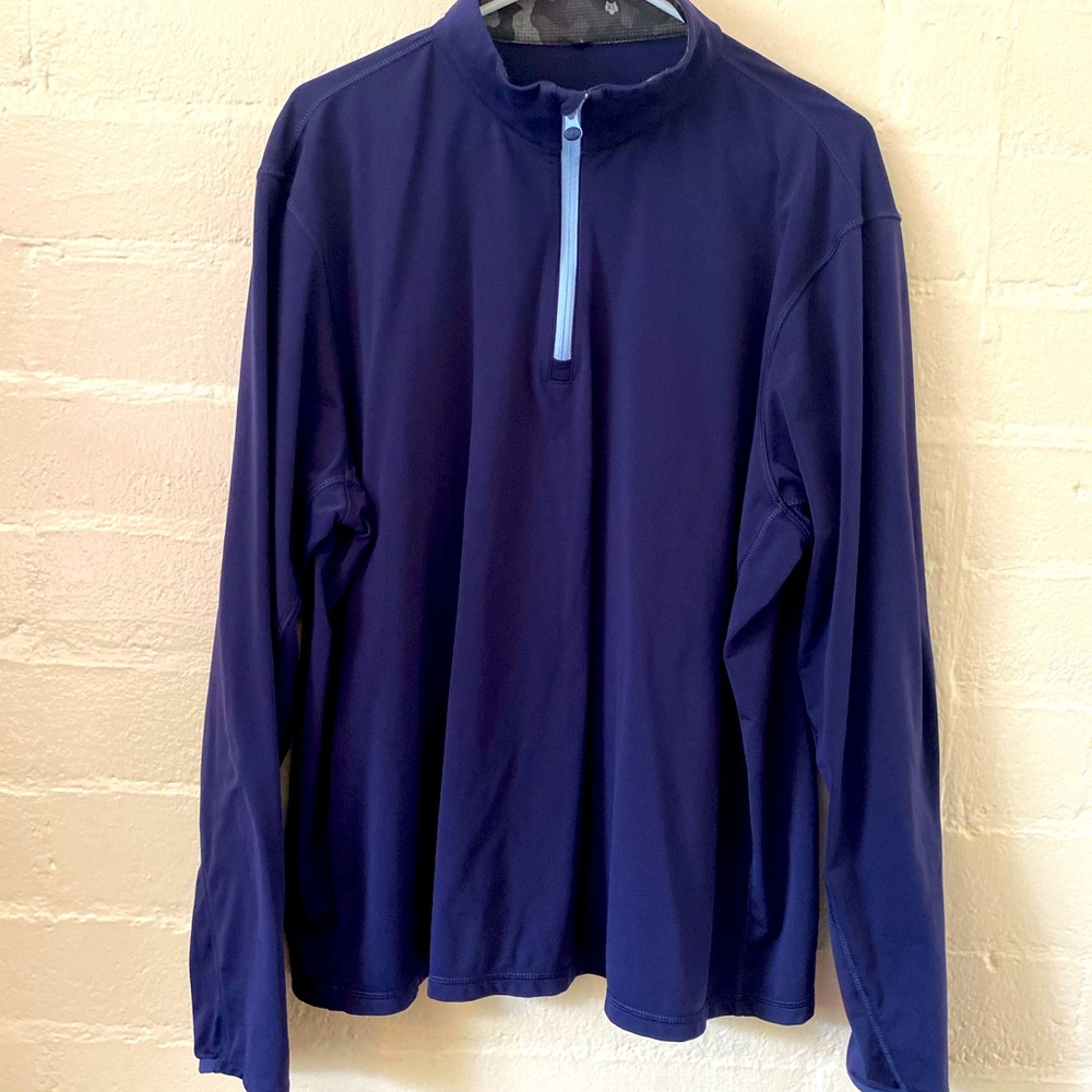 Greyson Quarter Zip. Men’s XL in Navy Blue